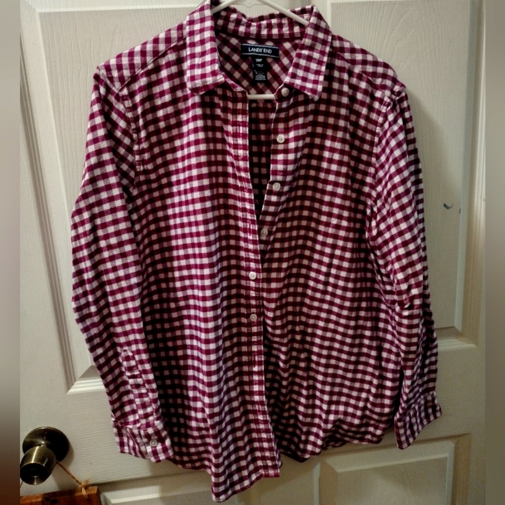 Women's Lands end flannel